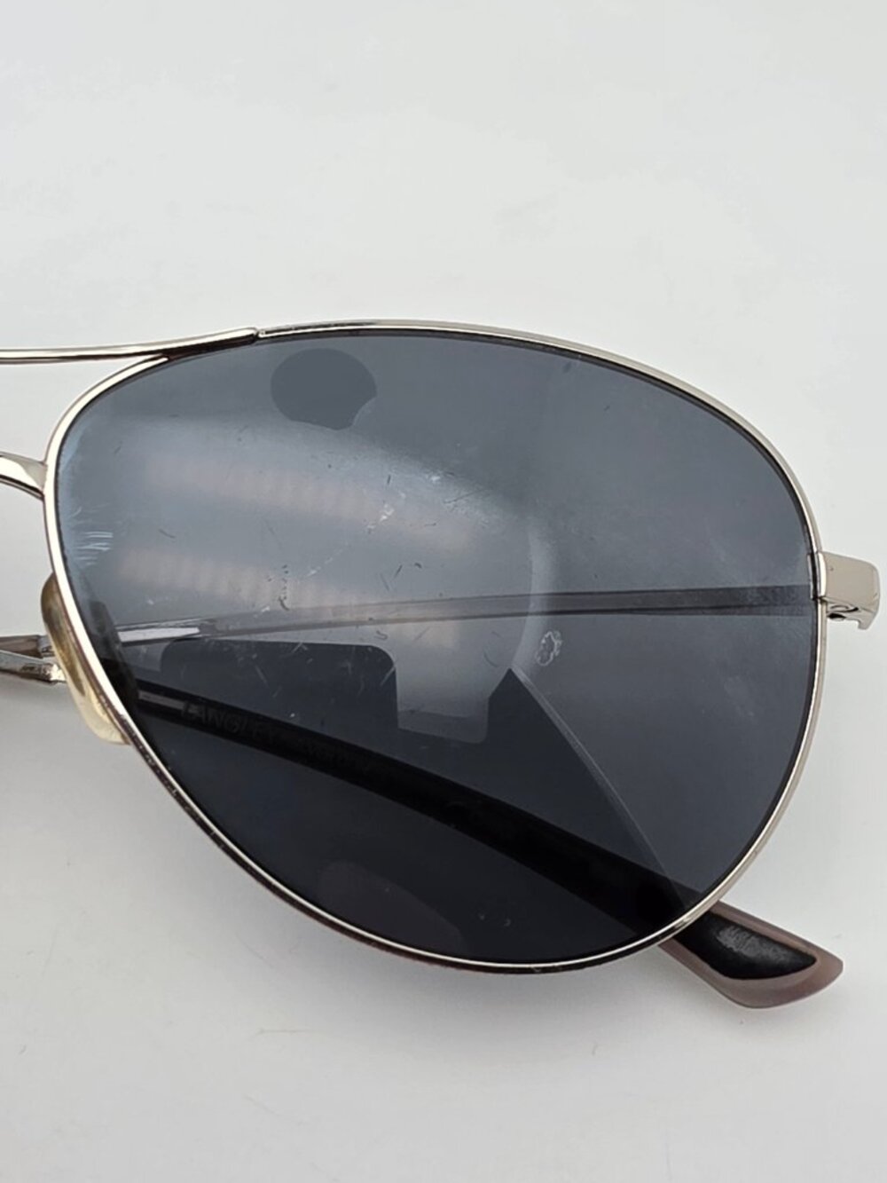 Smith Optics Langley ODN 3 Silver Frame Grey Carbonic Lens Aviator Sunglasses - Picture 13 of 14